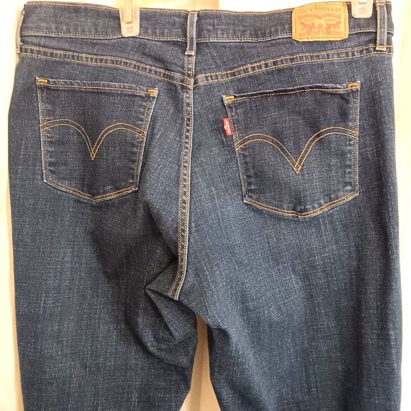 Levi's 511 Slim Fit Dark Wash W32 L30 (SZ 14) Rise Mid Jeans 5-Pocket - Picture 6 of 9